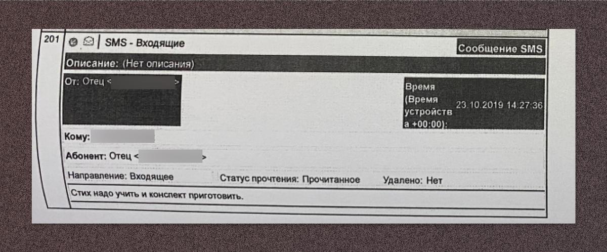 Переписка Лизы Поповой с отцом